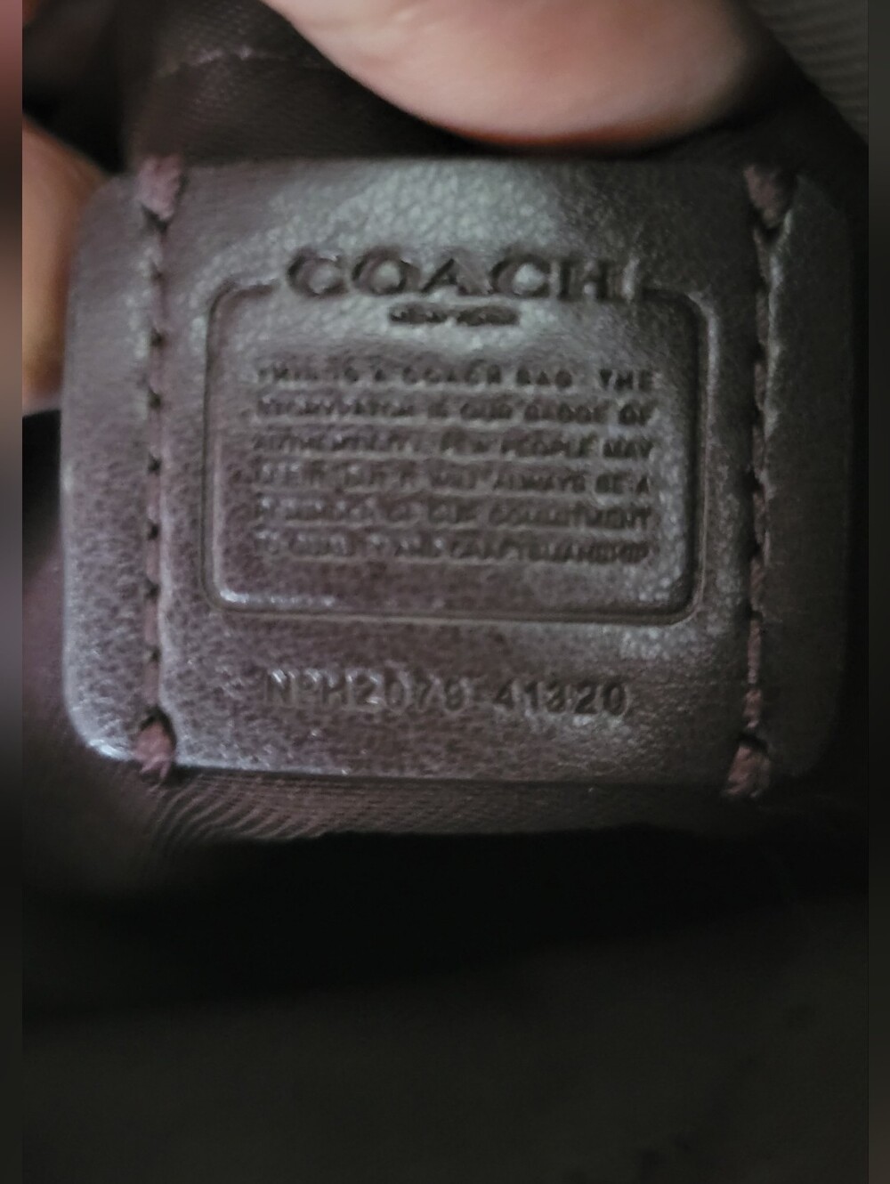 Coach Kitt Messenger Crossbody in oxblood brown crossgrain leather. - Picture 11 of 16